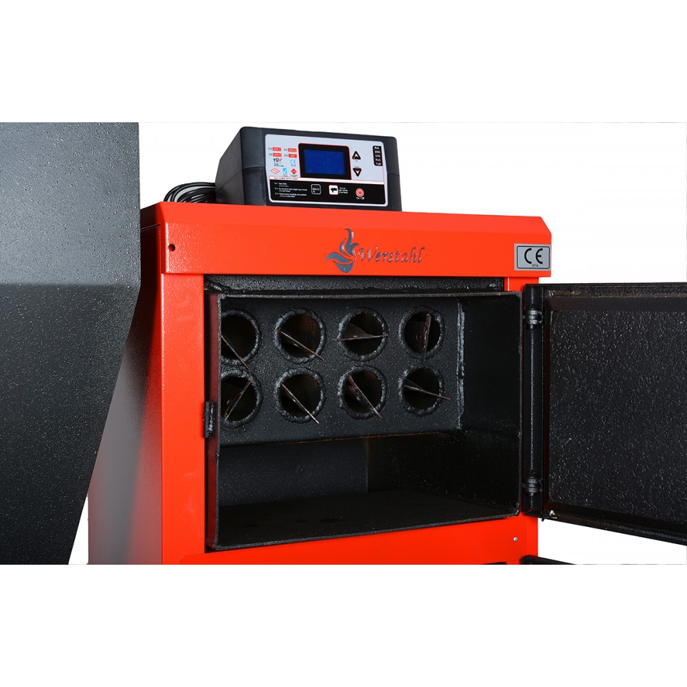 Werstahl caldaia policombustibile a doppia coclea (pellet,biomassa,anima,legna,carbone) Hercules HSD1020 (1020.000kcal - 1188kw) 