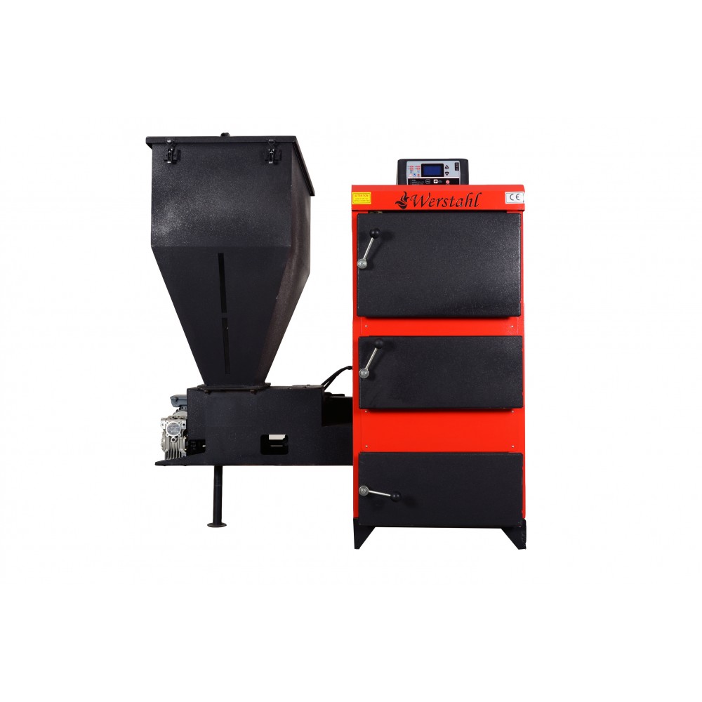 Werstahl Hercules HSD70 - Caldaia policombustibile (pellet,biomassa,anima,legna,carbone) (70.000kcal - 80kw) 