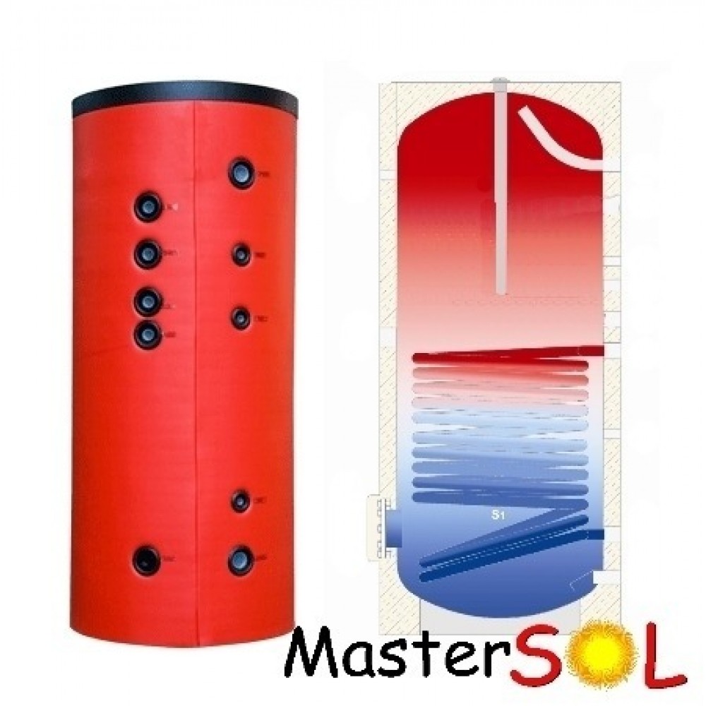 Boiler caldaia 500 lt Mastersol con singolo serpentino